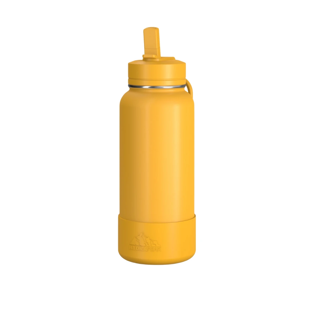 Custom sports water bottles in Mango Orange