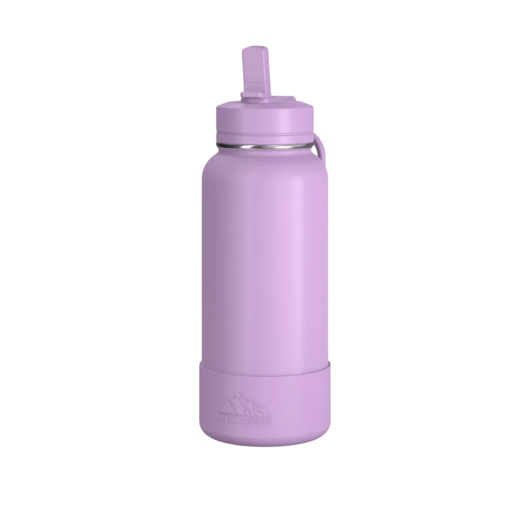 Custom sports water bottles in Mauve Purple