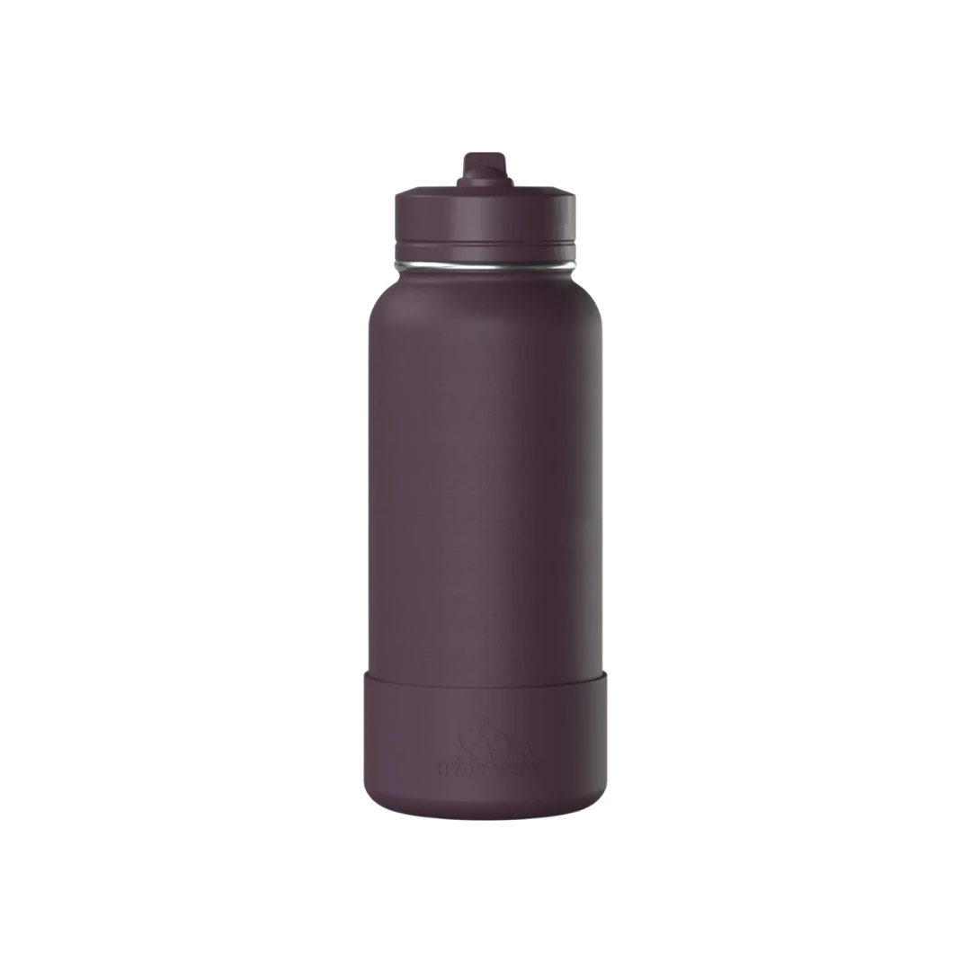 Custom sports water bottles in Midnight Plum Purple