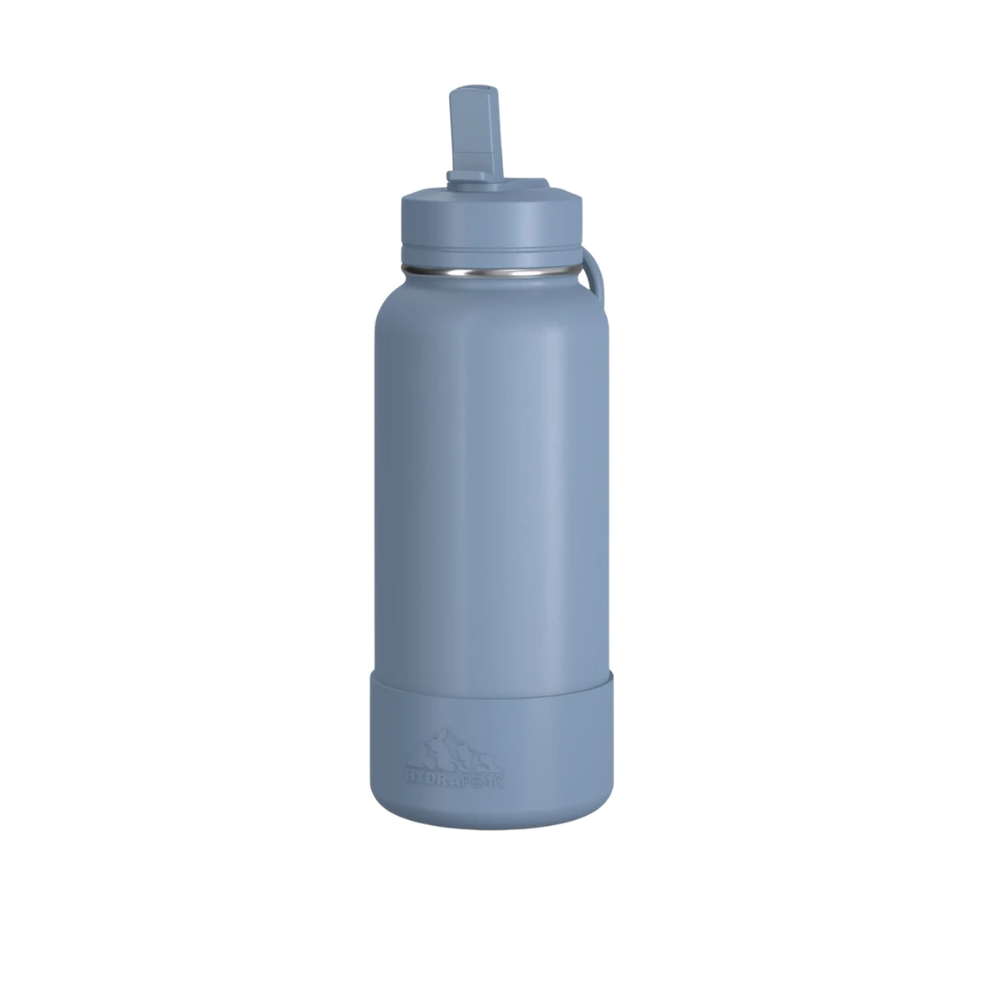 Custom sports water bottles in Modern Blue