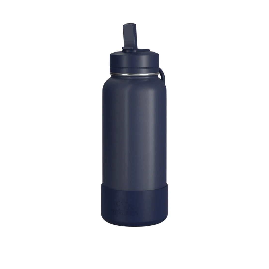 Custom sports water bottles in Navy Blue