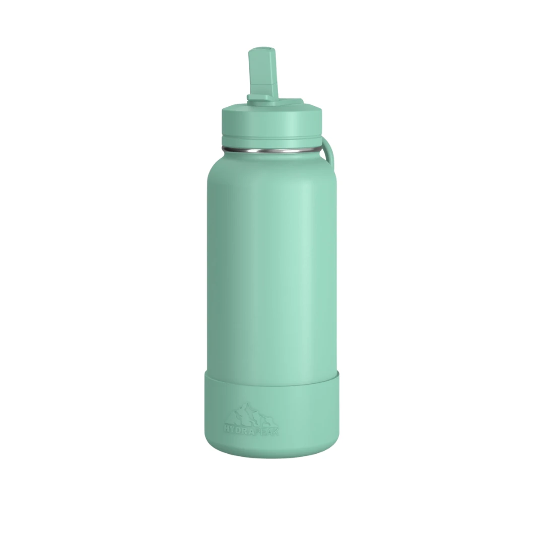 Custom sports water bottles in Pale Sage Green