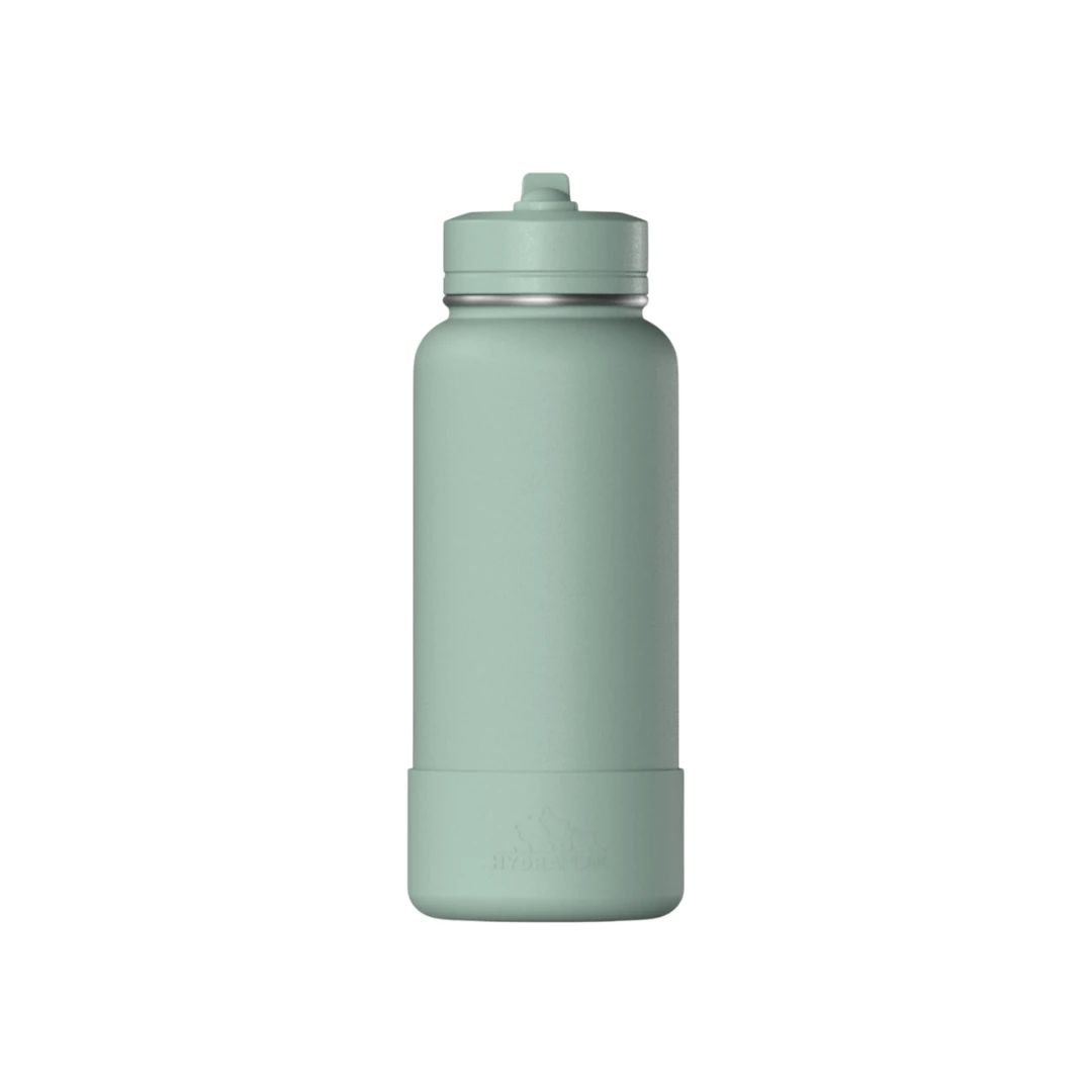 Custom sports water bottles in Seafoam Green