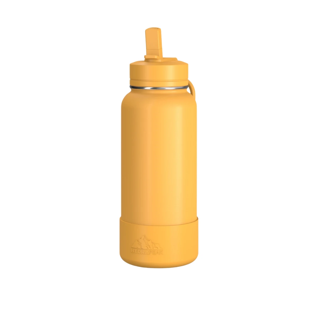 Custom sports water bottles in Tangerine Orange